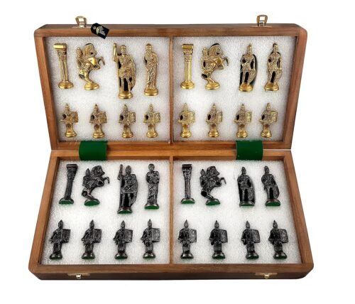 <strong><strong>STATUESOLUTION Kid Antique Folding Wooden Chess Board</strong></strong>